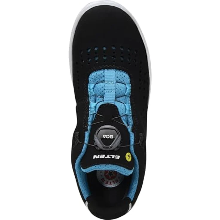 Elten Impulse Lady Boa Aqua Low ESD S1P Sicherheitsschuhe, Stahlkappe, wasserabweisende PU/PU-Sohle, schwarz, Größe 37 – Bild 7