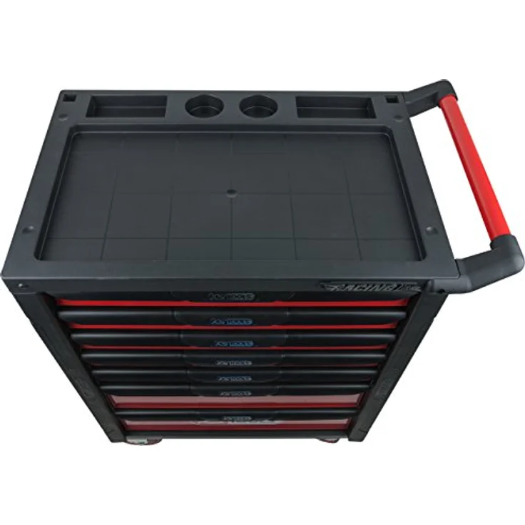KS Tools 826.0007 RACINGline SCHWARZ-ROT Werkstattwagen mit 7 Schubladen – Bild 8