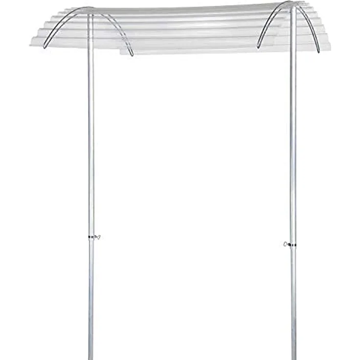 bellissa 90470 – Tomatendach RAPIDO – Höhenverstellbares Schutzdach für Tomaten – Aluminium – 119 x 115 x 130 bis 225 cm