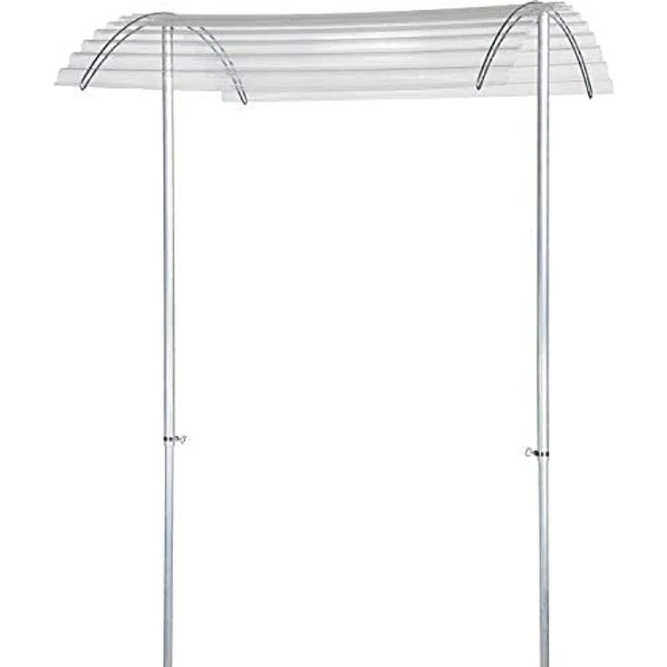 bellissa 90470 – Tomatendach RAPIDO – Höhenverstellbares Schutzdach für Tomaten – Aluminium – 119 x 115 x 130 bis 225 cm – Bild 1