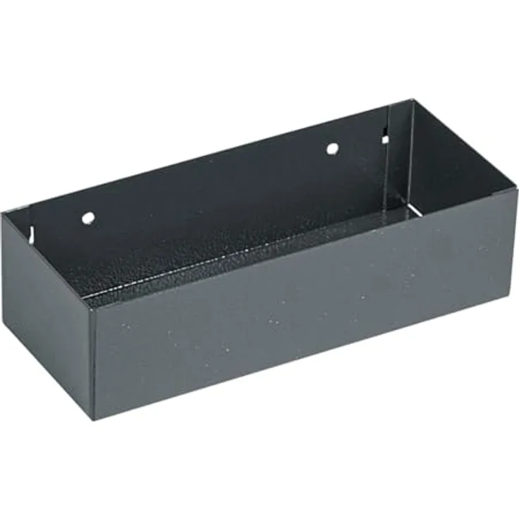 KRAFTWERK Ablagefach H 60 x B 215 x T 90 mm, Erweiterung für Lochwände und Werkstattwagen, perforierte Seitenwände, 0,5 kg
