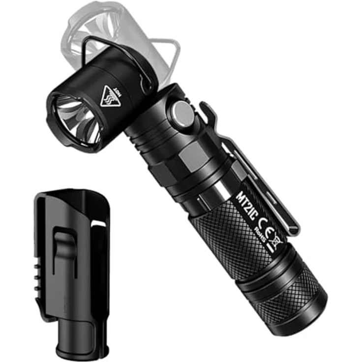 Nitecore MT21C LED-Taschenlampe 90 Grad schwenkbar inklusive Magnet am Lampenschaft – Bild 2