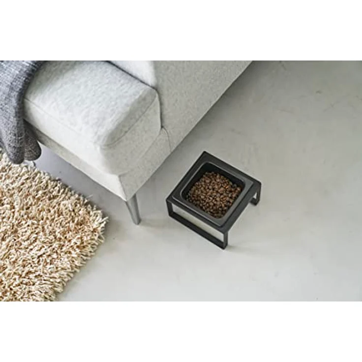 Yamazaki TOWER 5817 Futternapfständer einzeln, 300ML, Schwarz, Stahl/Keramik, Pet Food Bowl Stand, Single – Bild 5