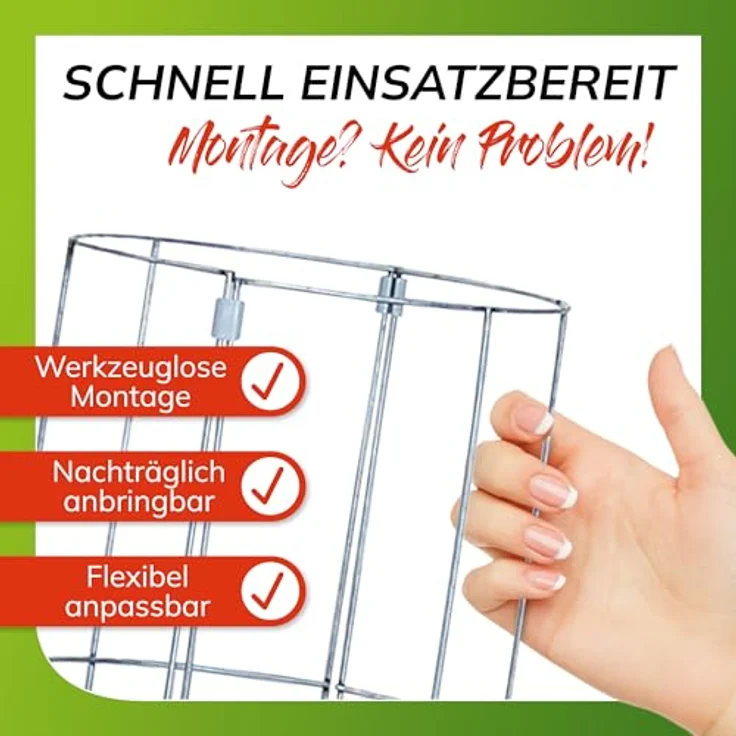 bellissa Gurken-Rankhilfe 5er Set, verzinktes Stahl-Rankgitter 120 cm für Tomaten und Gurken, stabile Pflanzenstütze für Garten, Hochbeet & Töpfe, wetterfest und wiederverwendbar – Bild 5