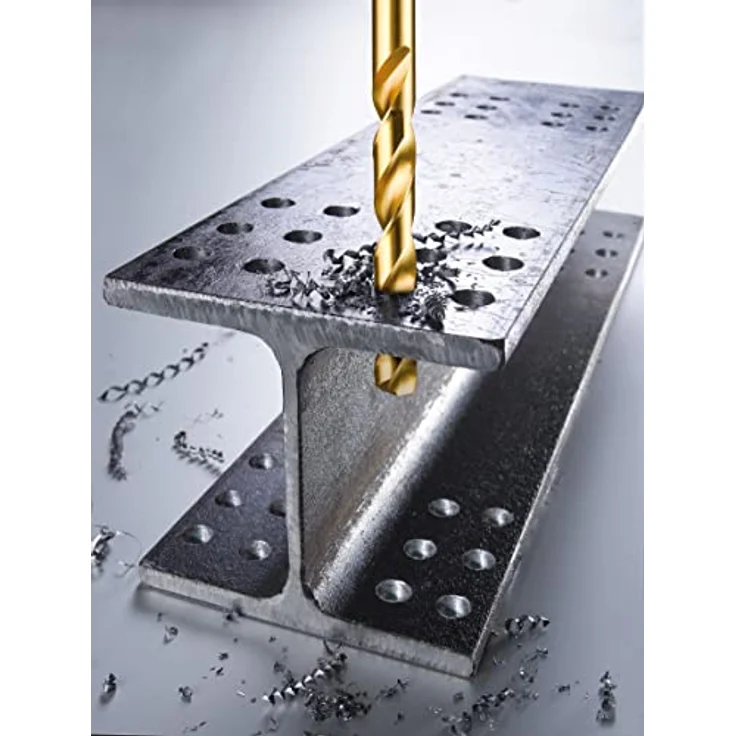 kwb HSS Metall-Spiralbohrer 4.2mm, 75mm Gesamtlänge, Typ N, rechtsschneidend, GOLD, DIN 338 Zylinderschaft, präzisionsgeschliffen, Titan nitriert – Bild 5