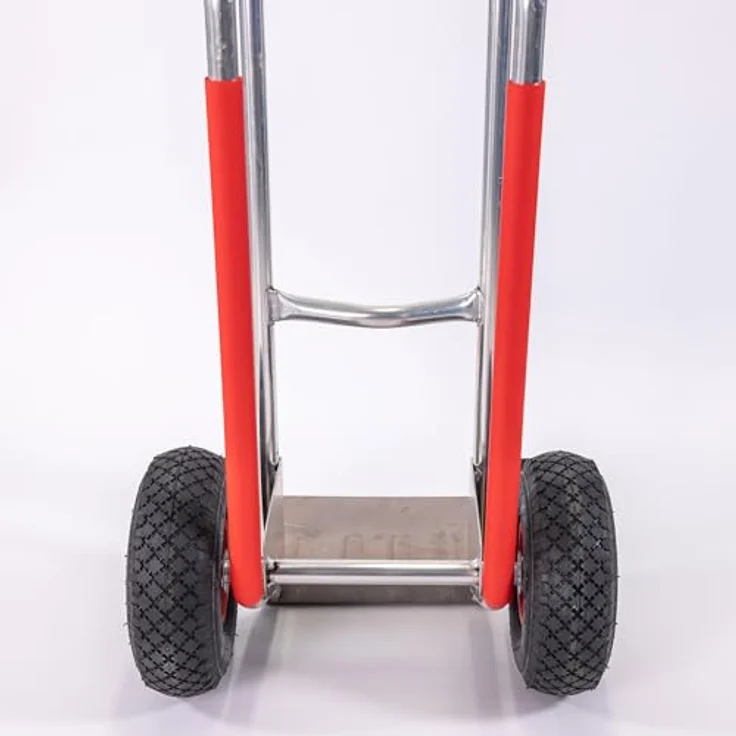 RLW-Gerätevertrieb Sackkarre Aluminium, Alu-Sackkarre 200 kg mit großer Ladeschaufel 280x280 mm, Made in EU – Bild 4