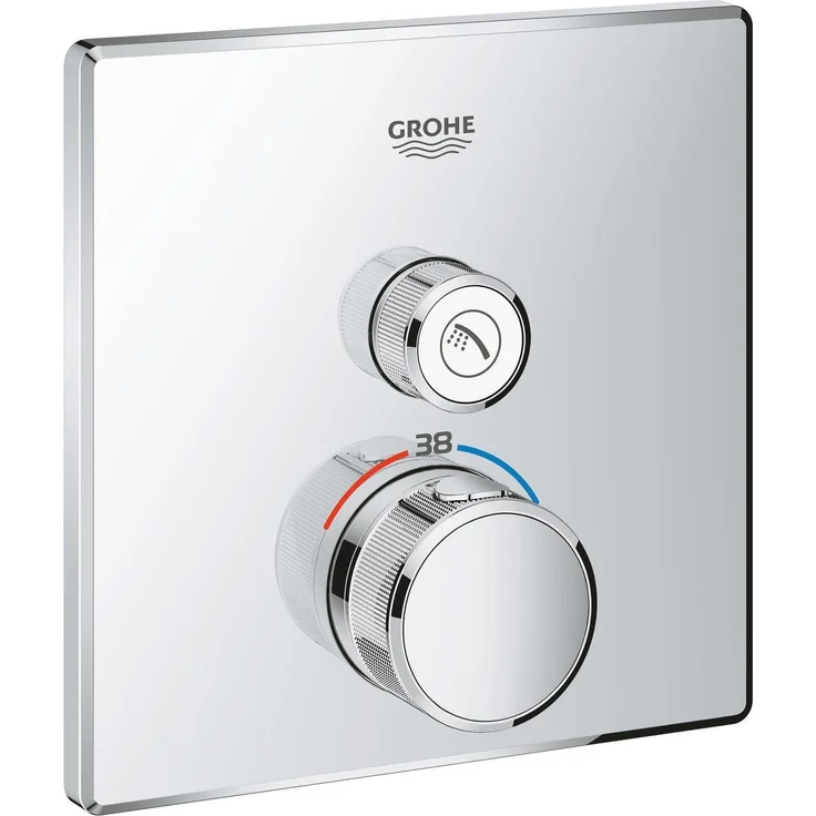 Grohe Badarmatur Grohtherm SmartControl Thermostat, Unterputz mit SmartControl Technologie, Chrom – Bild 1
