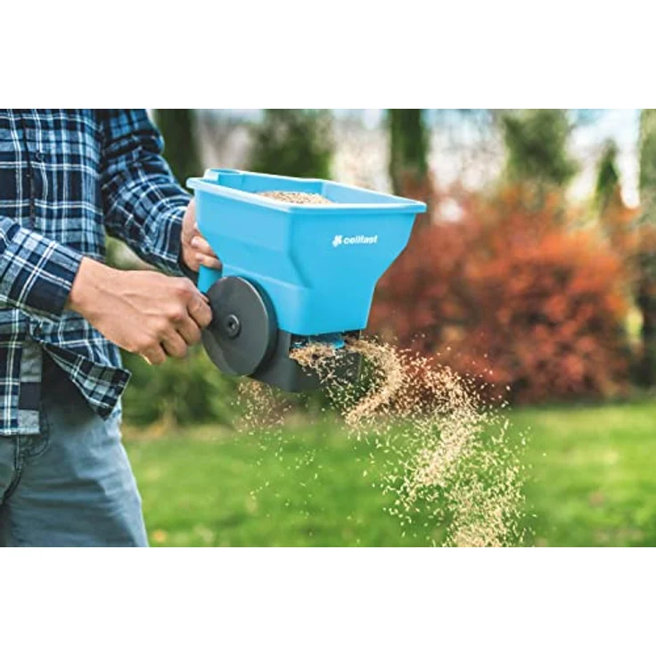 Cellfast Universalstreuer, langlebiger Stahlkopf, hohe Streubreite bis 3,6 m, 3 Liter Fassungsvermögen – Bild 2