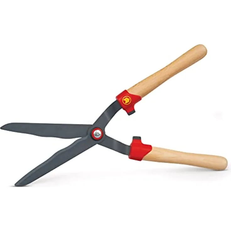 WOLF-Garten | Heckenschere HS-WW mit Wellenschliff und Holzgriff, gelenkschonende Bedienung, 73AHA007650