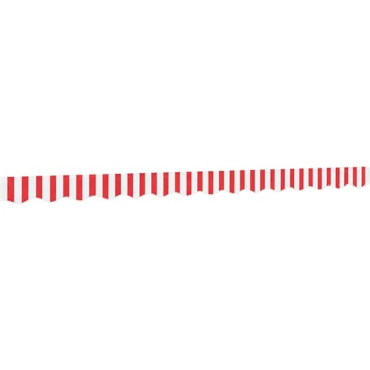 vidaXL Markisenvolant, Markisestoff Volant für Markisen, Ersatzvolant Wasserabweisend UV-beständig, Rot Weiß Gestreift 3,5m – Bild 1