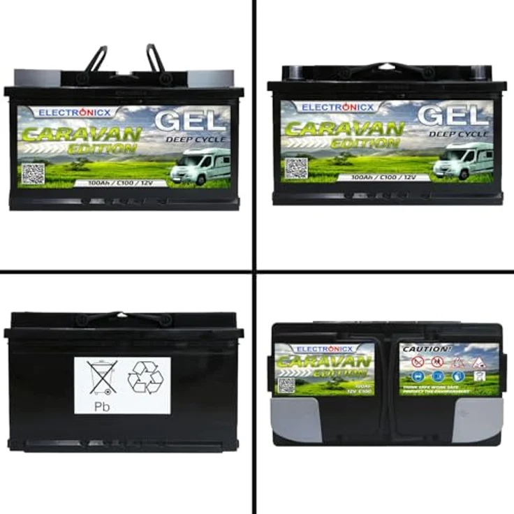 Electronicx Caravan Edition GEL Batterie 100AH 12V – wartungsfreie Solarbatterie für Wohnmobile, Boote und Gartenanlagen, gasungsfrei und kippsicher – Bild 9