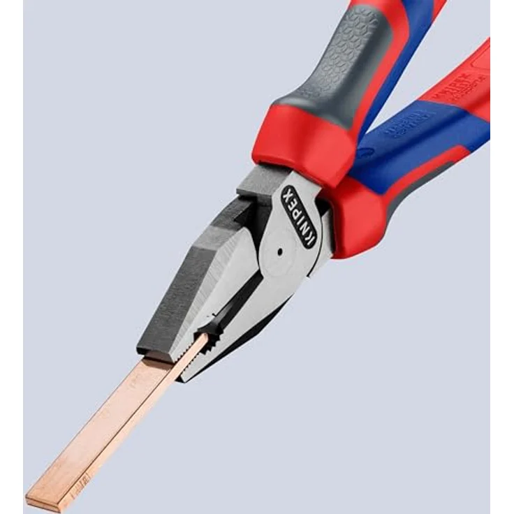 KNIPEX 02 02 180 Kraft-Kombizange schwarz atramentiert mit Mehrkomponenten-Hüllen 180 mm – Bild 3