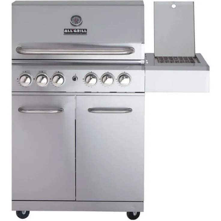 Allgrill ALLROUNDER Modular L Gasgrill 4 Brenner/Seitenkocher/Backburner Grundmodell Grill ALLROUNDER L