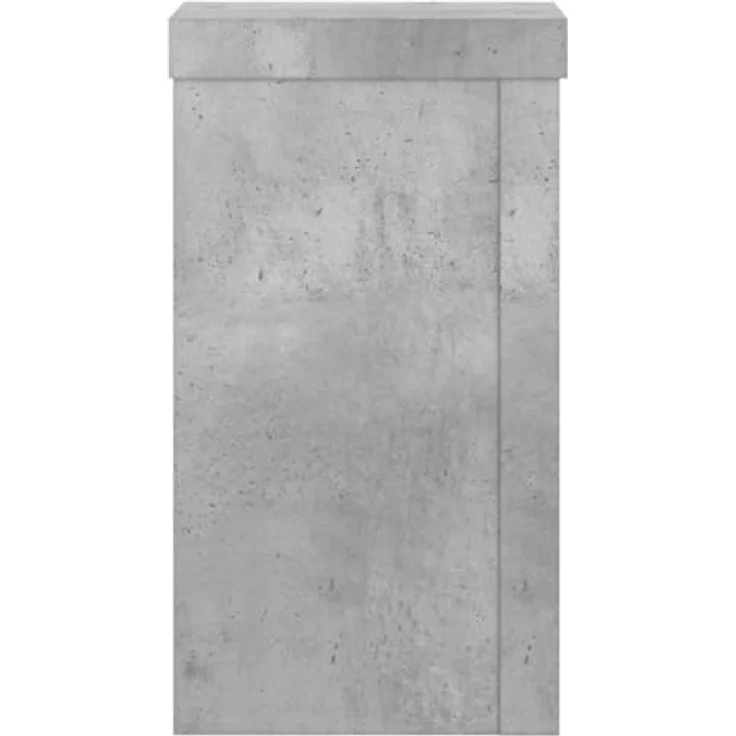 vidaXL Blumenständer Pflanzenständer 2 Stk. Betongrau 10x10x18 cm Holzwerkstoff (2 St) - Robustes Material, stabile Oberplatte, einfache Reinigung – Bild 5