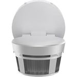 Busch-Jaeger Busch-Wächter® 280° Wireless Bewegungsmelder mit Bluetooth App Steuerung, Kabellos Alusilber