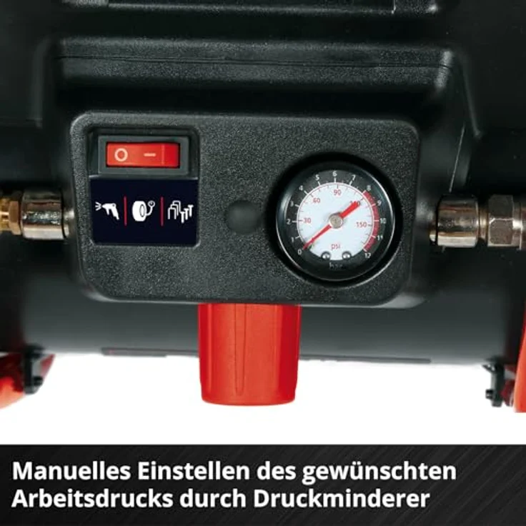 Einhell, Kompressor, Einh Akku-Kompressor TE-AC 36/150 Li OF-Solo (8 Bar, 6 l) in Blau – Bild 10