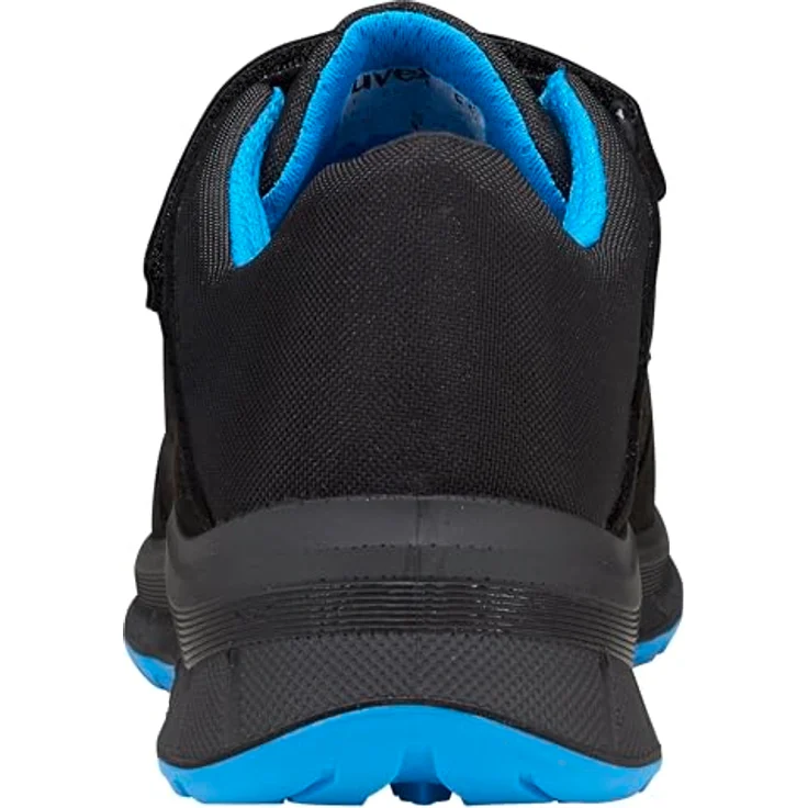 Uvex uvex 2 trend Sandale S1P Arbeitsschuh, sportlich mit Stahlkappe und Stahlzwischensohle, schwarz, blau – Bild 6