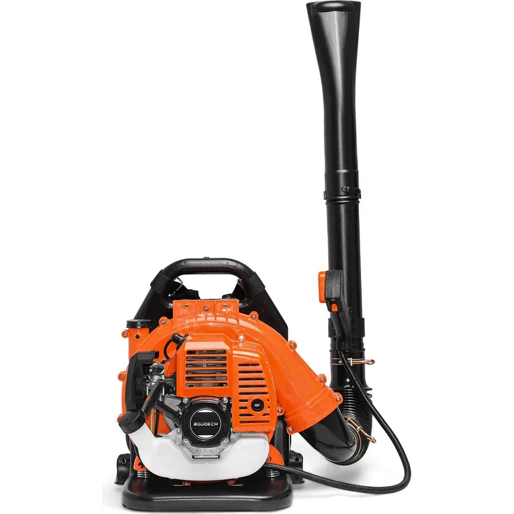 Boudech 43cc Rucksackgebläse, 1.25 kW Semi-professionelles Schultergebläse mit 150 km/h Laubblasgeschwindigkeit