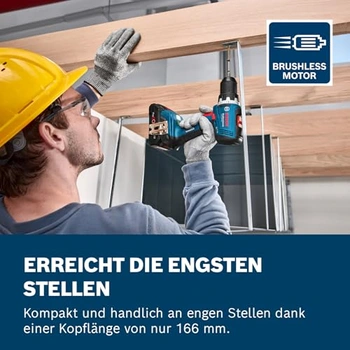 Bosch Professional 18V System accuschroefboormachine GSR 18V-65 (borstelloze motor, incl. 2 x GBA 18V 2.0Ah-accu's, oplader GAL 18V-20, L-Case