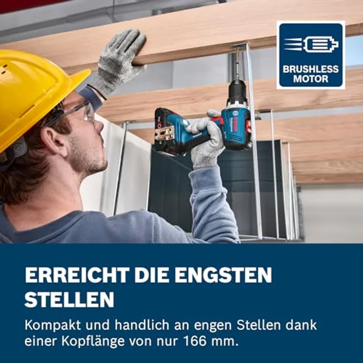 Bosch Akku-Bohrschrauber GSR 18V-65, L-BOXX-Koffer, 63 Nm Drehmoment, blau – Bild 3