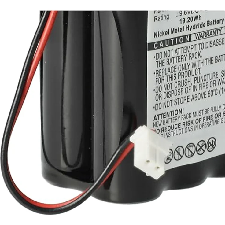 VHBW Akku Ersatz für Visonic GP220AAH8YMX, 0-9912-L für Alarmanlage, 2000 mAh, 9,6 V, NiMH, schwarz – Bild 6