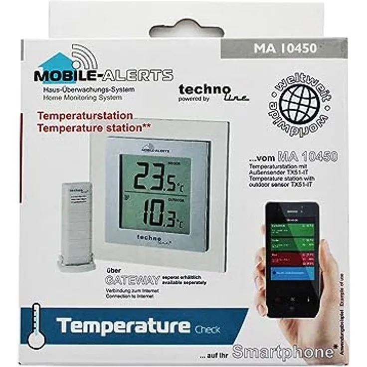 Techno Line MA 10450 mit Außensensor TX51-IT Thermometer
