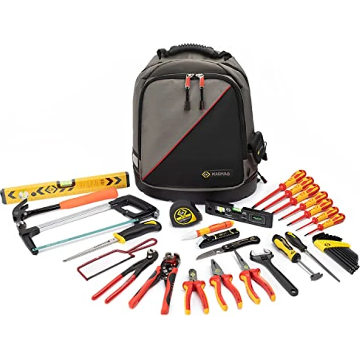 C.K Electricians Apprentice Tool Kit, 36-teiliges Rucksackset für Einsteiger als Elektriker – Bild 1