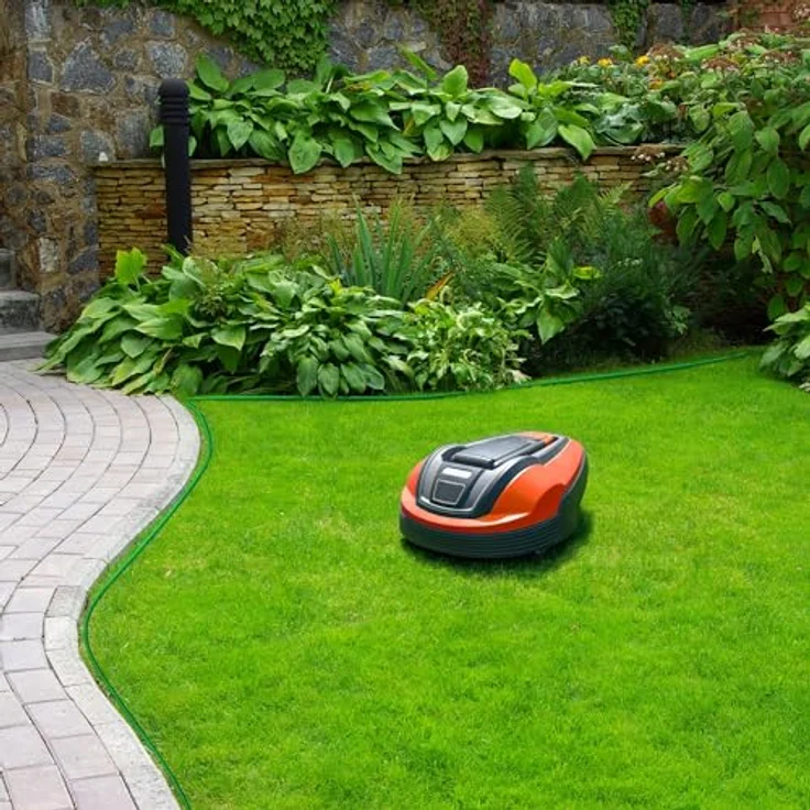 ECD Germany Mähroboter Begrenzungskabel, 50 m lang, witterungsbeständig und robust, Grün – Bild 7