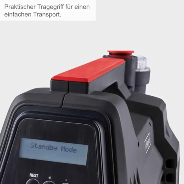 Scheppach Gartenpumpe GP1100JET Hauswasserpume | 1000W - 3800l/h Fördermenge | 3,6 bar Förderdruck | 8m Ansaughöhe - 36m Förderhöhe | inkl. Tragegriff | Brunnenpumpe Bewässerungspumpe Regenwasser – Bild 5