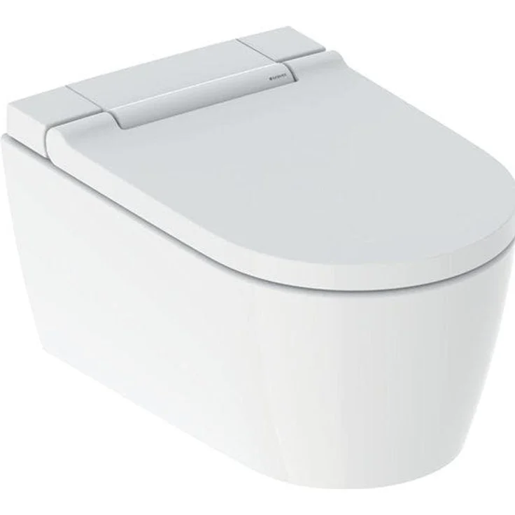 Geberit Toilette + Bidet Aquaclean Sela, Spülrandlose WC-Keramik, TurboFlush-Spültechnik, schmutzabweisende Oberfläche, schwarz – Bild 1