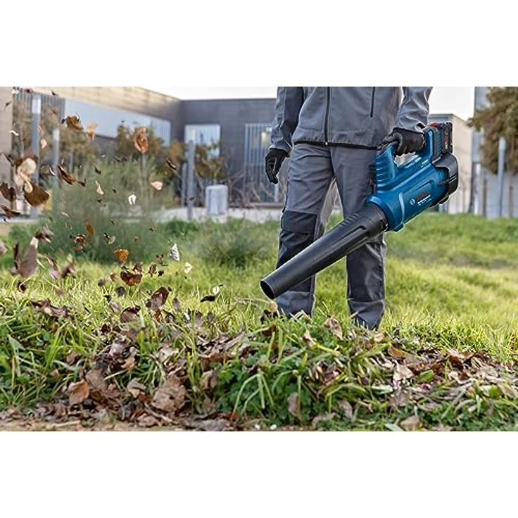 Bosch Professional BITURBO Akku-Gebläse GBL 18V-750 (Volumenstrom von 780 m³/h, Luftgeschwindigkeit von bis zu 198 km/h, variable Drehzahl) – Bild 5