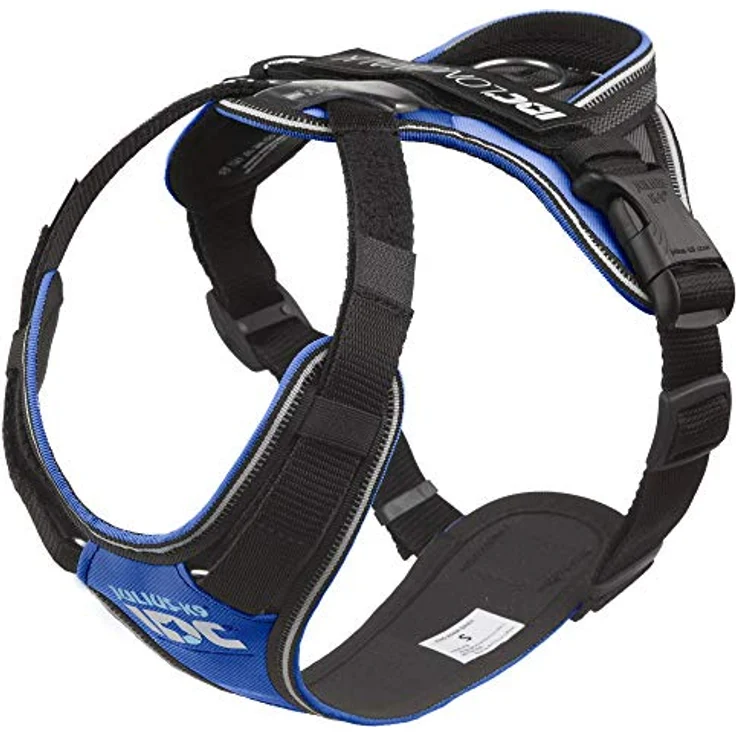 JULIUS K-9 IDC Longwalk Geschirr, Blau-Grau, Größe S - Innovatives DuoFlex-System, bequem und für lange Ausflüge geeignet – Bild 1