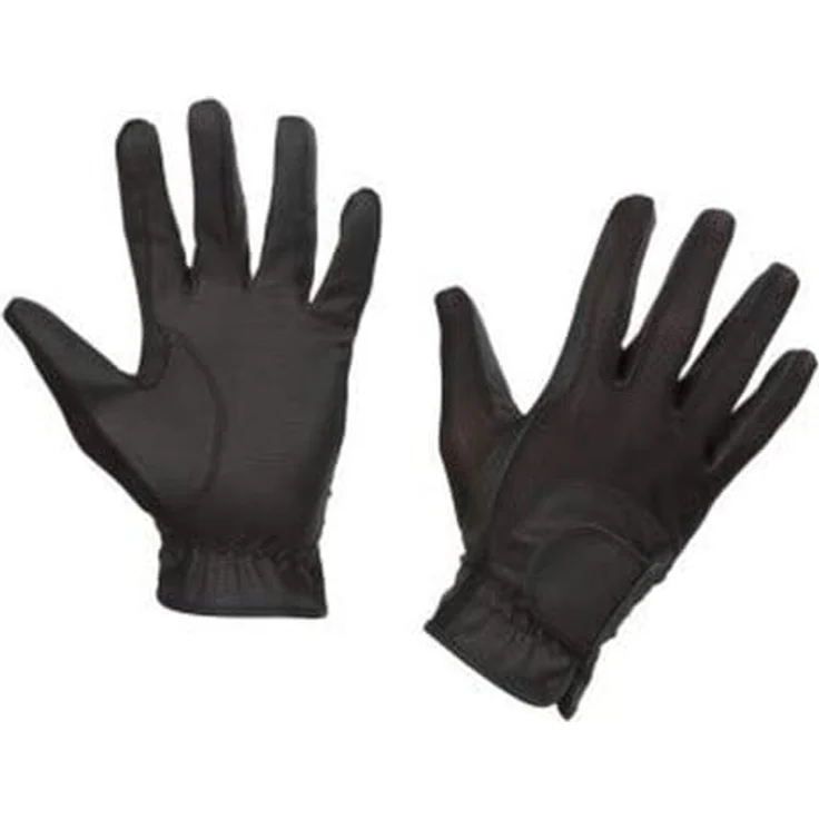 Covalliero Handschuhe Summer Tech Nubukoptik, luftige Reithandschuhe mit griffiger Handfläche, schwarz, XS – Bild 2