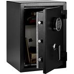 Amazon Basics - Feuerfester Tresor, 35 l, Schwarz