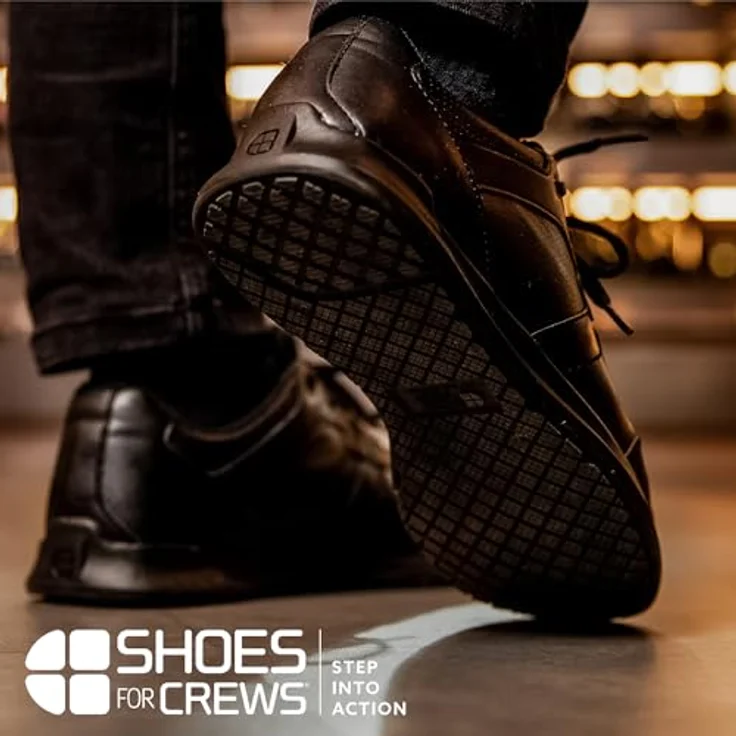 Shoes for Crews Freestyle Ii Herren Arbeitsschuhe Schwarz Rutschhemmend - Größe 45 EU / 10 UK – Bild 7