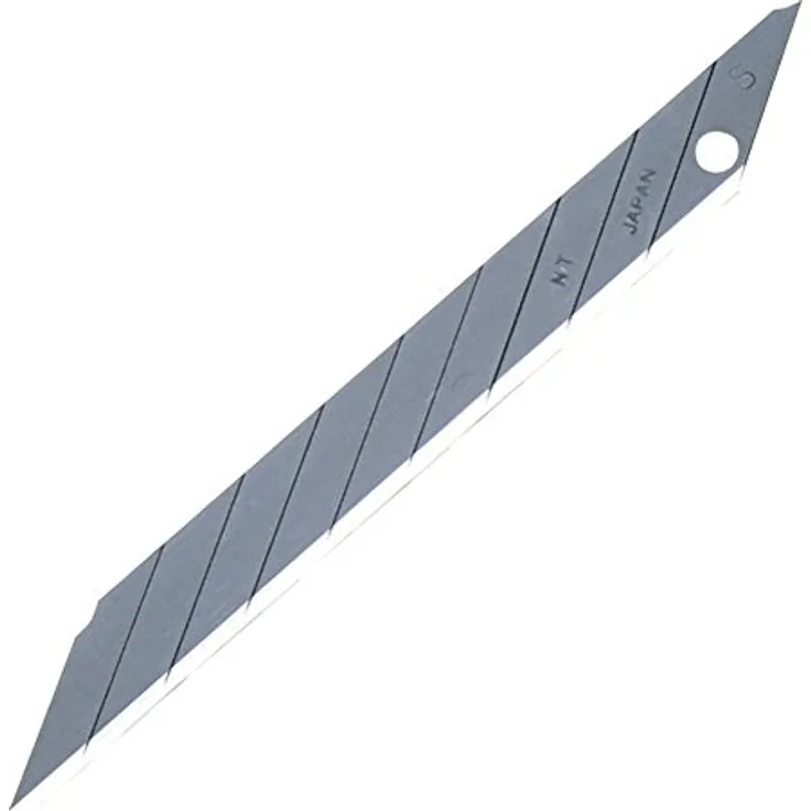 NT Cutter BD-2000, 9 mm abbrechbare Präzisionsklingen, 30-Grad-Klingen, 100 Stück, schwarz