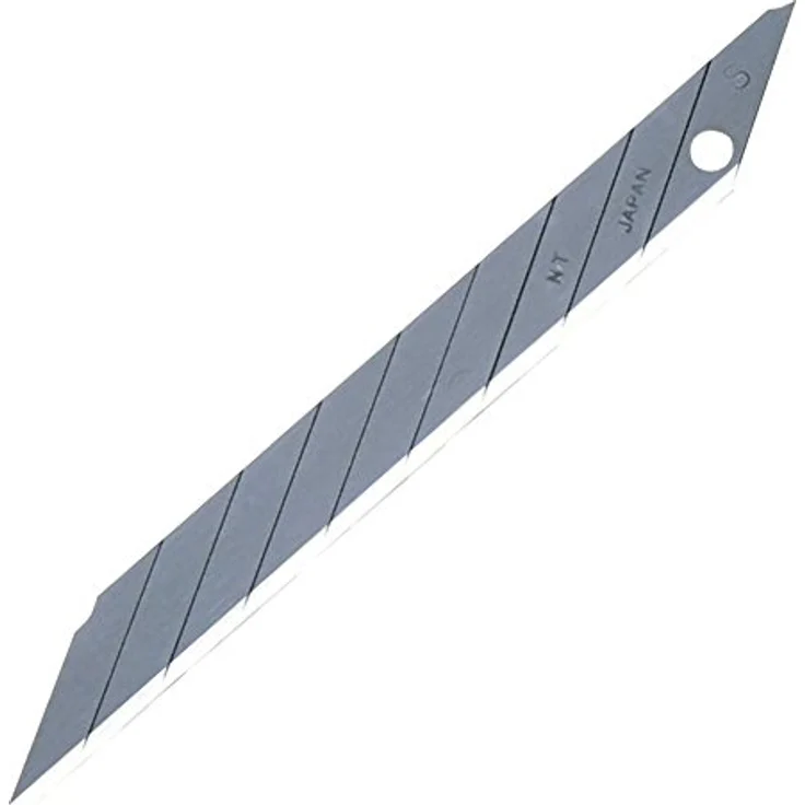 NT Cutter BD-2000, 9 mm abbrechbare Präzisionsklingen, 30-Grad-Klingen, 100 Stück, schwarz – Bild 1
