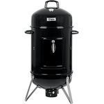 BBQ-Toro Räuchertonne Oak Ø 47 cm | Smoker Grill, Holzkohlegrill mit Thermometer und Wasserwanne