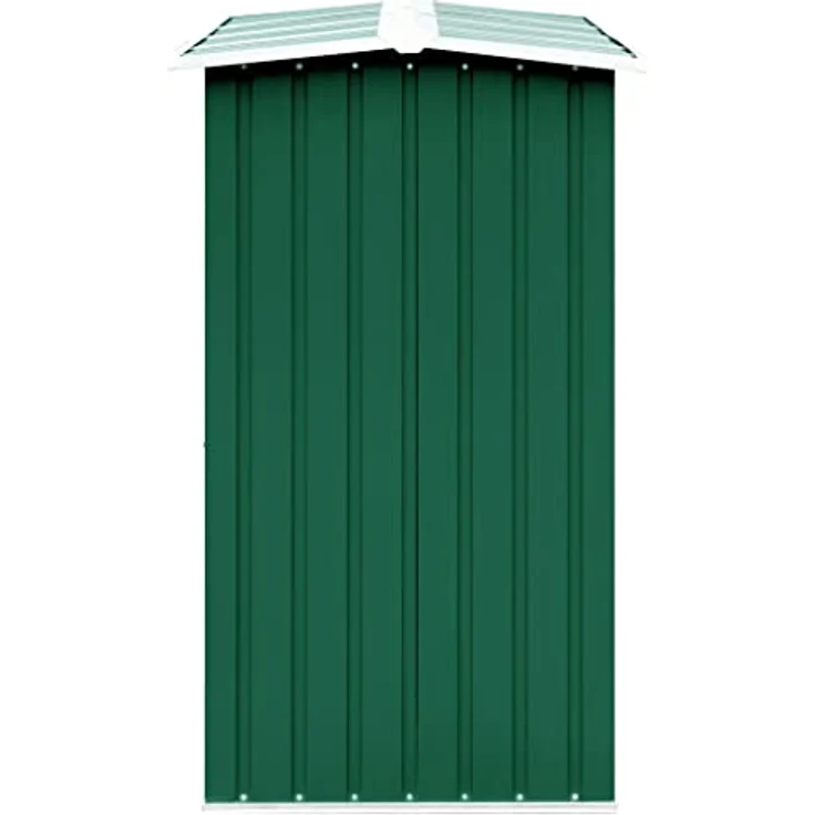 vidaXL Brennholzlager Kaminholzunterstand Brennholzregal Kaminholzständer Verzinkter Stahl 330x92x153cm Grün – Bild 4