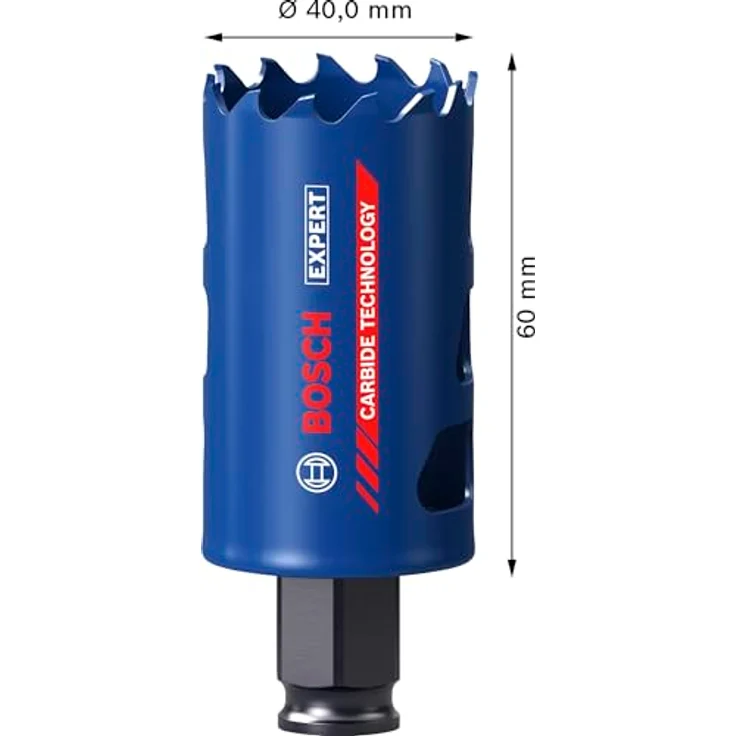 Bosch EXPERT Multi Material Power Change Plus-Lochsäge, Ø 40 mm, für Holz mit Metall und Ziegelstein, überragende Lebensdauer, Professional Zubehör Bohrmaschine – Bild 3