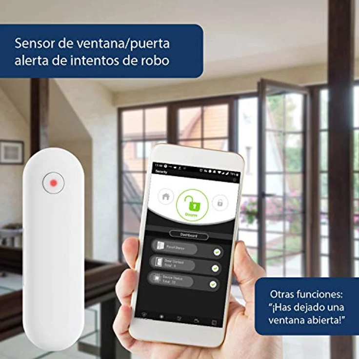 Blaupunkt Q3100 Funk-Alarmanlagen Starterset für Haus/Wohnung mit drahtlos Tür-/ Fenstersensor, Bewegungsmelder, Sirene und App Fernsteuerung – Bild 5