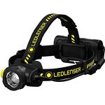 Ledlenser H15R Work, Stirnlampe (2500 lm) mit extrem hoher Leuchtstärke und robustem Design, neutralweißes, flickerfreies Licht, stufenloses Dimmen, Stoss-, Staub- und Wasserschutz, mikrobenresistentes Material