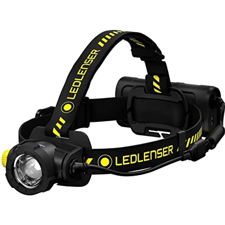 Ledlenser H15R Work, Stirnlampe (2500 lm) mit extrem hoher Leuchtstärke und robustem Design, neutralweißes, flickerfreies Licht, stufenloses Dimmen, Stoss-, Staub- und Wasserschutz, mikrobenresistentes Material