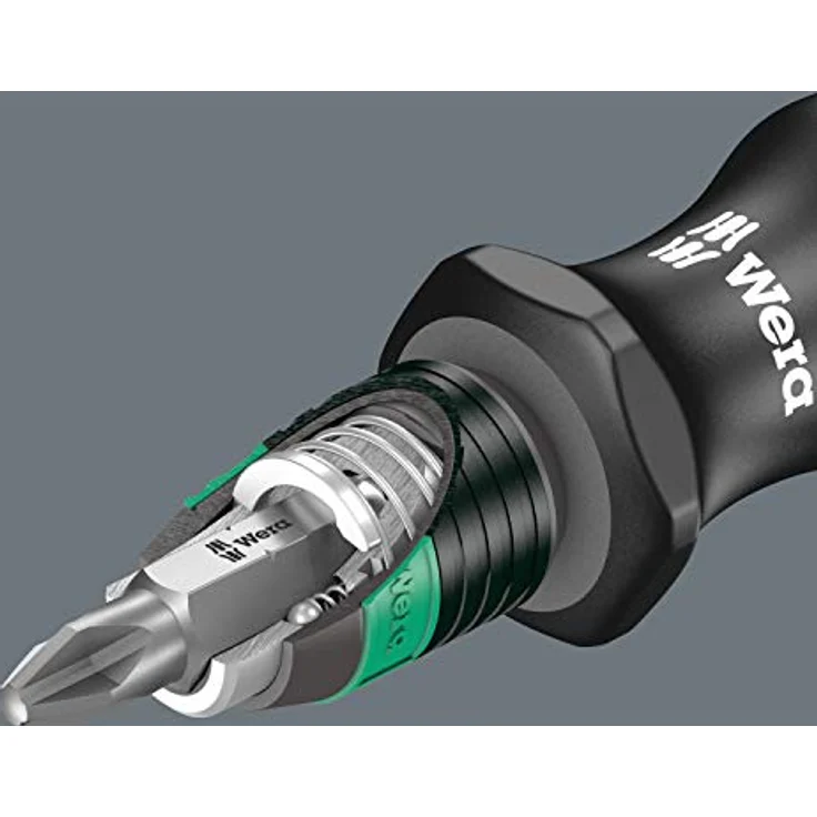Wera Kraftform Kompakt 25, 7-teiliges Werkzeugset mit Bajonett- und Rapidaptor-Technologie, kompakt und ergonomisch – Bild 6