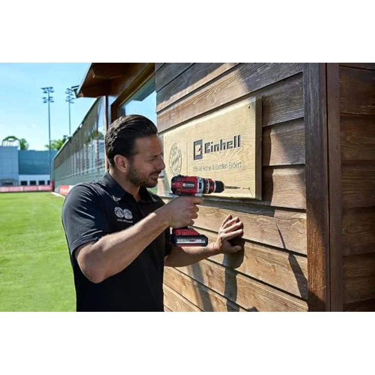 Einhell Akku-Schlagbohrschrauber TP-CD 18/50 Li-i BL FC Bayern Power X-Change (18 V, 50 Nm, Brushless, 2-Gang-Getriebe, inkl. 2x 2,0 Ah Akkus, Ladegerät, Koffer) – Bild 3