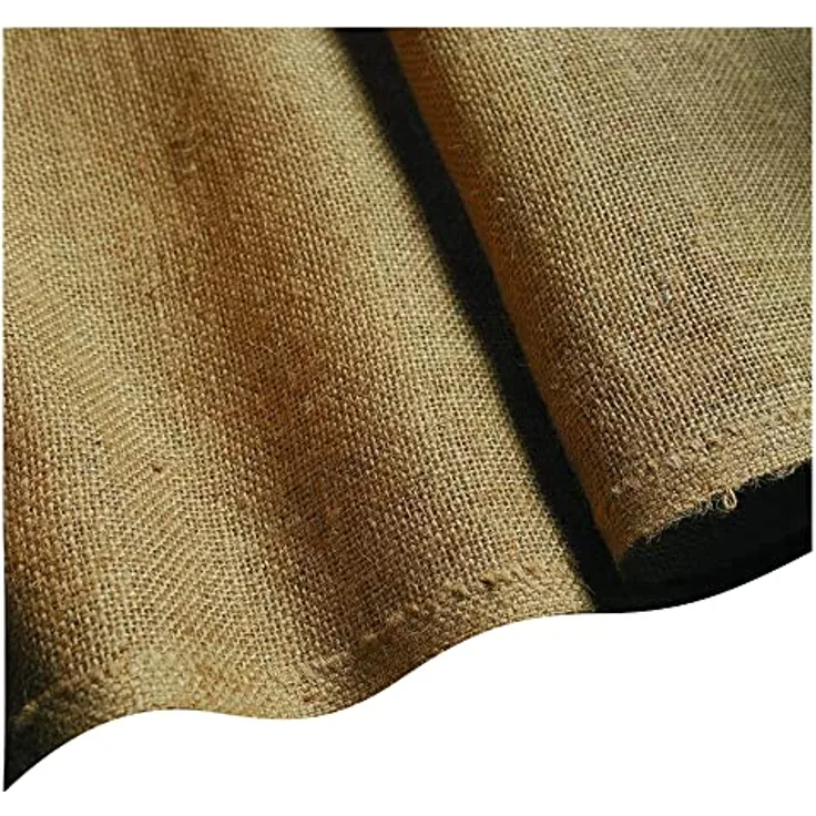 NOOR Jute-Zuschnitt Schwer 0,9 x 5 m I Premium Juterolle zum Adventskalender selber basteln, als Deko-Material oder als Frostschutz für Pflanzen I Jute-Winterschutz für Topf- und Kübelpflanzen I Natur