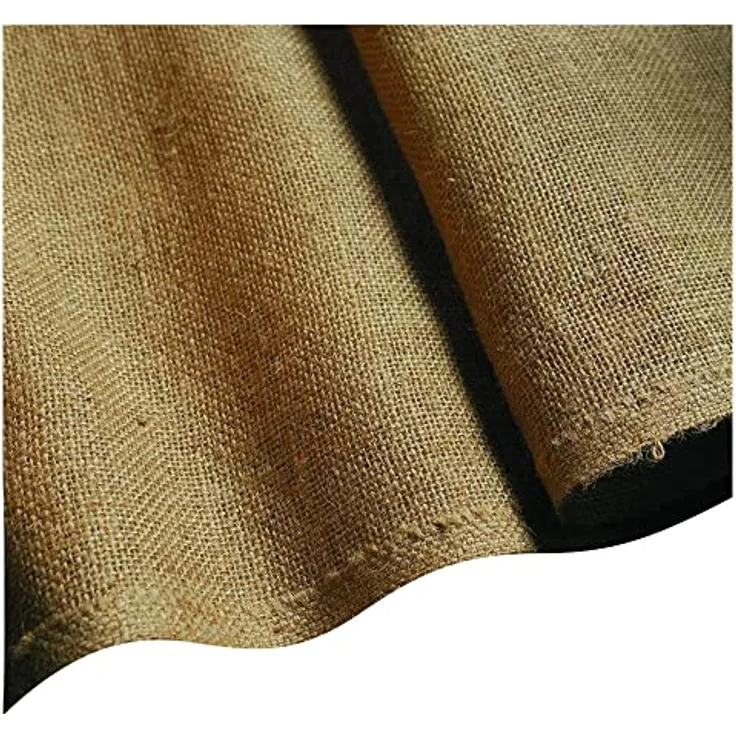 NOOR Jute-Zuschnitt Schwer 0,9 x 5 m I Premium Juterolle zum Adventskalender selber basteln, als Deko-Material oder als Frostschutz für Pflanzen I Jute-Winterschutz für Topf- und Kübelpflanzen I Natur – Bild 1