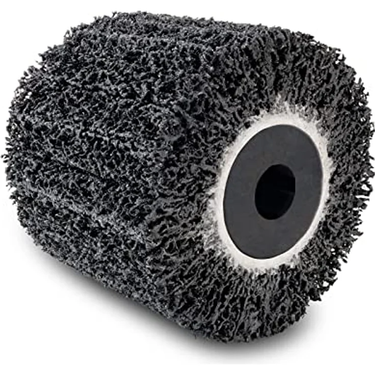 Scheppach Siliziumkarbidbürste für Satiniermaschine MRS1300, 100mm Breite - 120mm Ø, geeignet zum Schleifen & Abisolieren von Metall, Ersatzbürste – Bild 1