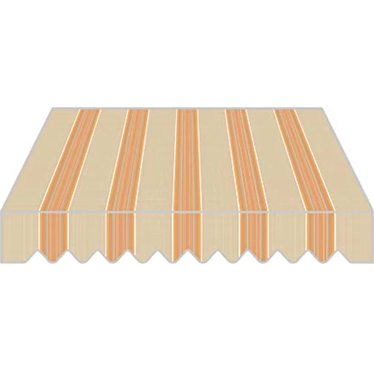 Home Trends Markisenstoff 4m Markise mit Volant 4 x 3 m wasserabweisend und UV-schützend (P3037) – Bild 3
