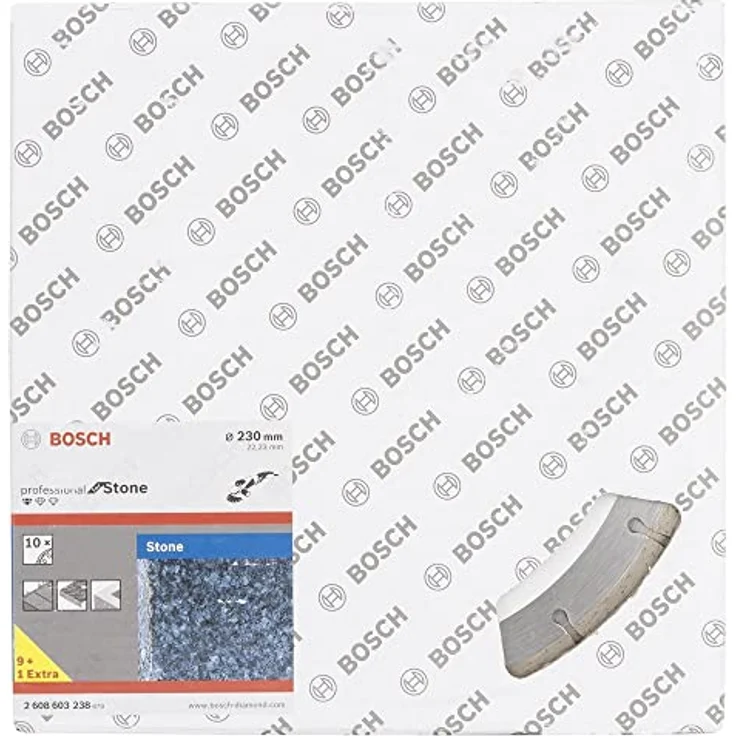 Bosch Professional 10 Stück Diamanttrennscheibe (für Granit und Naturstein, Ø: 230 mm, Zubehör für Winkelschleifer) – Bild 3